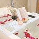 preview thumbnail 24 of 36, Bathtub Tray for Tub - Adjustable Bamboo Bath Tray for Tub - Collapsible Bathtub Caddy Bath Tub Tray Wood - Bath Accessories