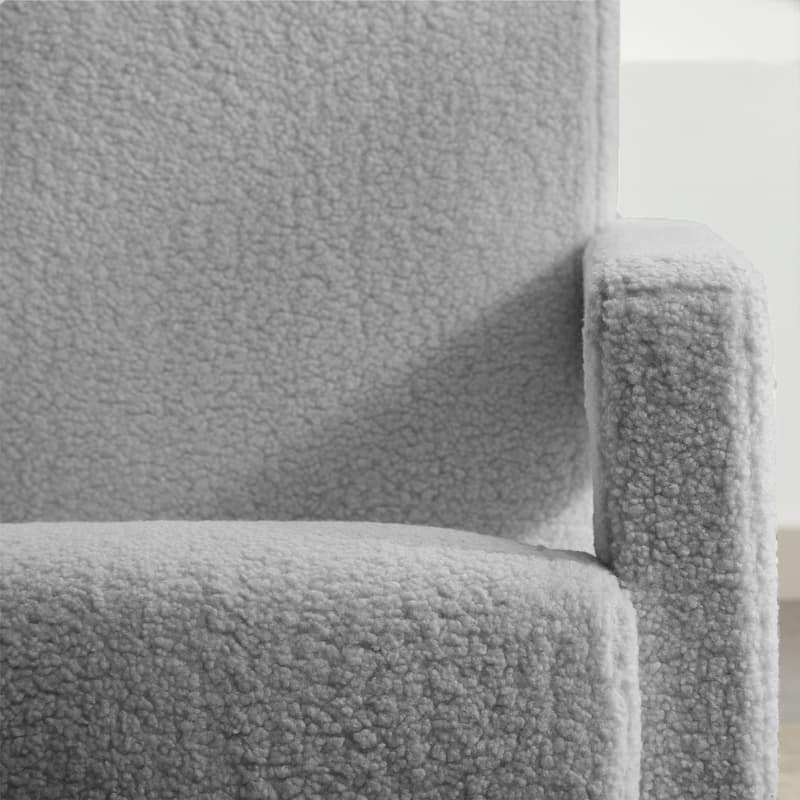 Sherpa Adirondack Chair for Living Room, Upholstered Accent Chair