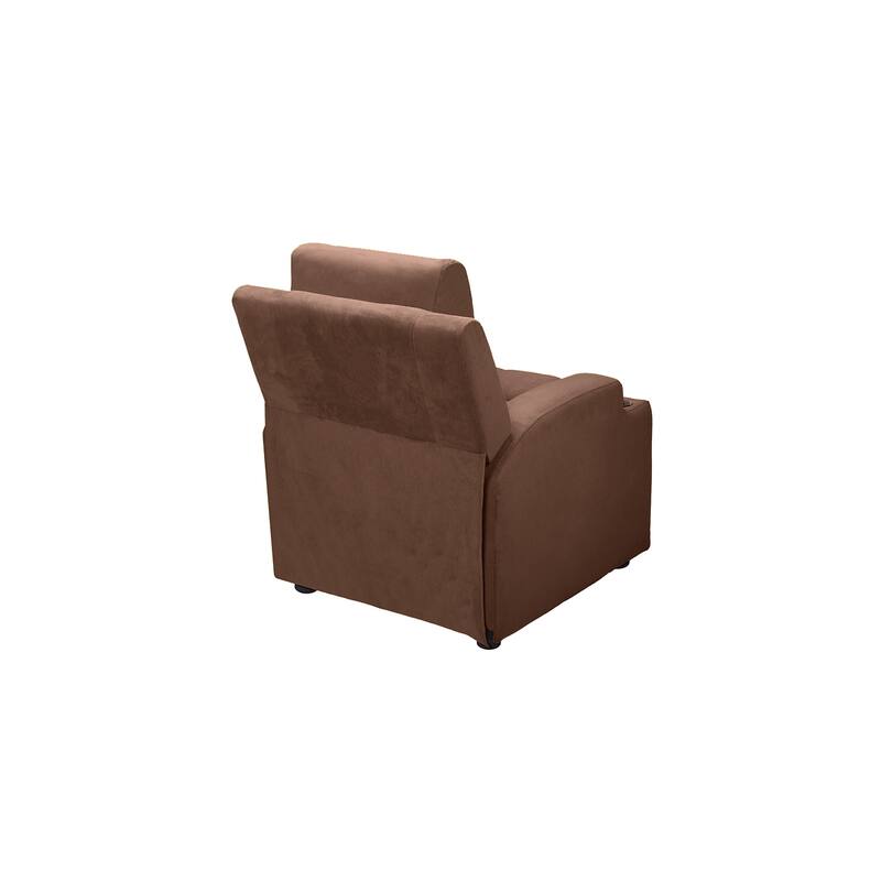 Deluxe Kids Recliner Chair with Footrest Headrest and 2 Cup Holders Microfiber Kids Recliner for Age 3+ Years