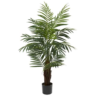4ft Palm Tree Decor - Indoor Tropical Tree, Artificial Palm Plant for Home Office - 4ft.