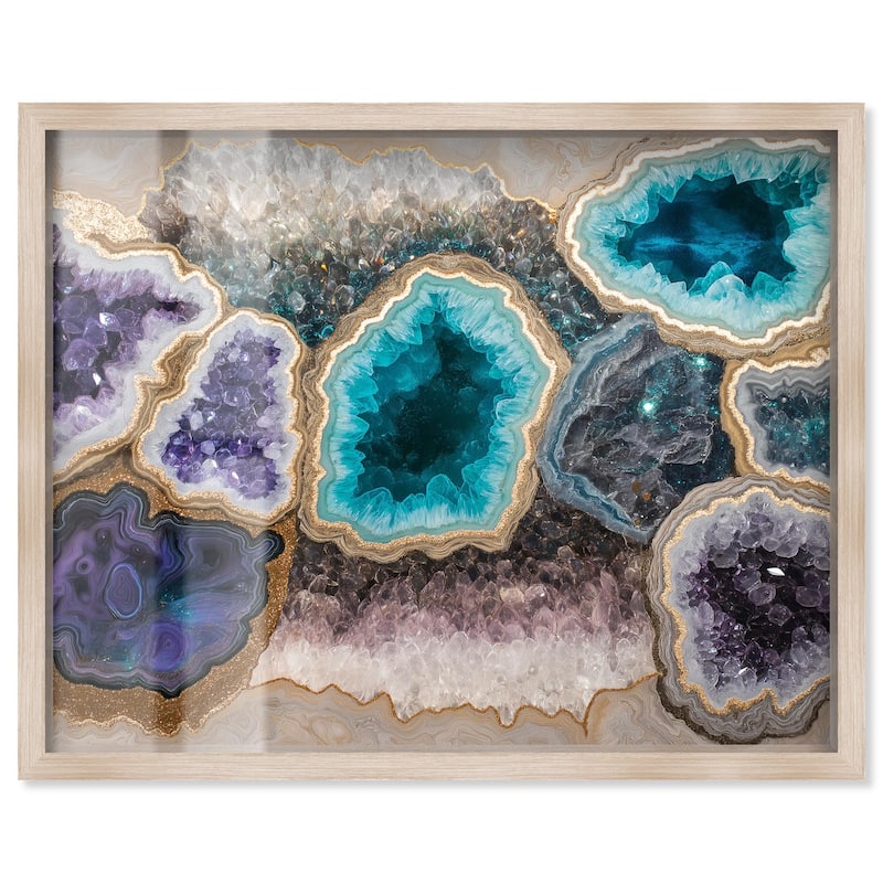 Mineral Multiverse Shadowbox by Art Remedy - Natural - 36" x 30"