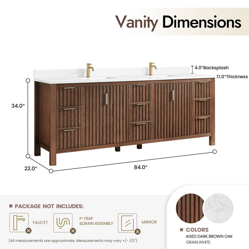 Shenzhen Bath Vanity with Composite Stone Top without Mirror
