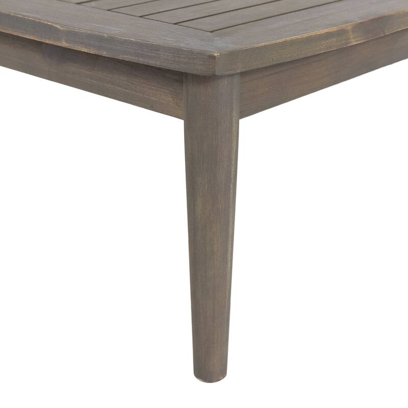 Willowbrook Outdoor Acacia Loveseat and Coffee Table by Christopher Knight Home