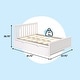 preview thumbnail 53 of 67, Max & Lily Twin Platform Bed with Slatted Headboard and Trundle