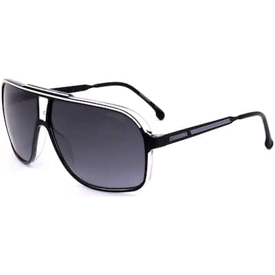 Carrera Men's Grand Prix 64mm Black White Sunglasses GRANDPRIX3-80S-9O