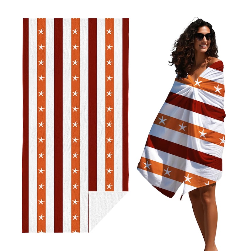 Shark Striped Beach Towel, Cabana Soft Swimming Towel, Pool Towel for Adults Women Men