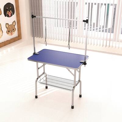 36" Folding Dog Pet Grooming Table Heavy Duty Stainless Steel pet dog Cat Grooming Table