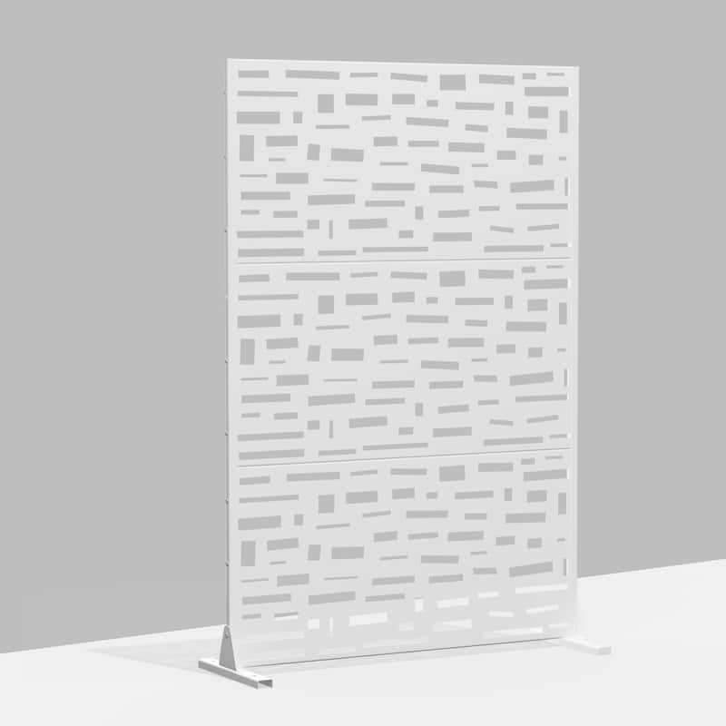Outdoor Privacy Screen Metal Privacy Screen Panel Free Standing - 72*47