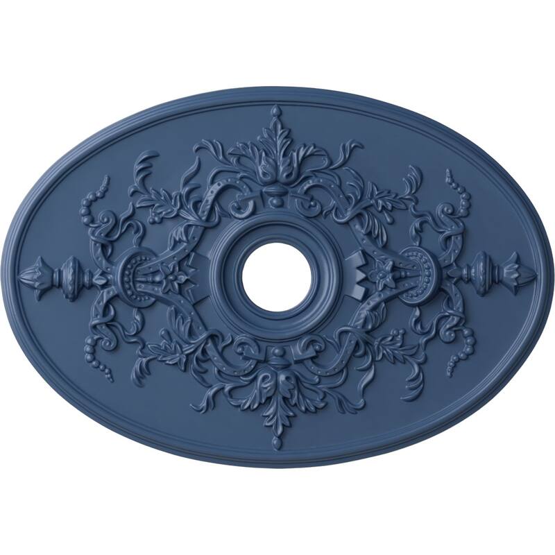 30 3/4"W x 21/14"H x 3 7/8"ID x 1 5/8"P Alexa Ceiling Medallion