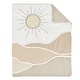 preview thumbnail 3 of 4, Boho Desert Sun Taupe 4pc Nursery Crib Bedding Set Neutral Tan Beige Ivory Gold Off White Bohemian Mountain Geometric Sunshine