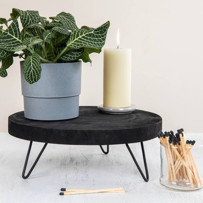 Decorative Paulownia Wood Pedestal
