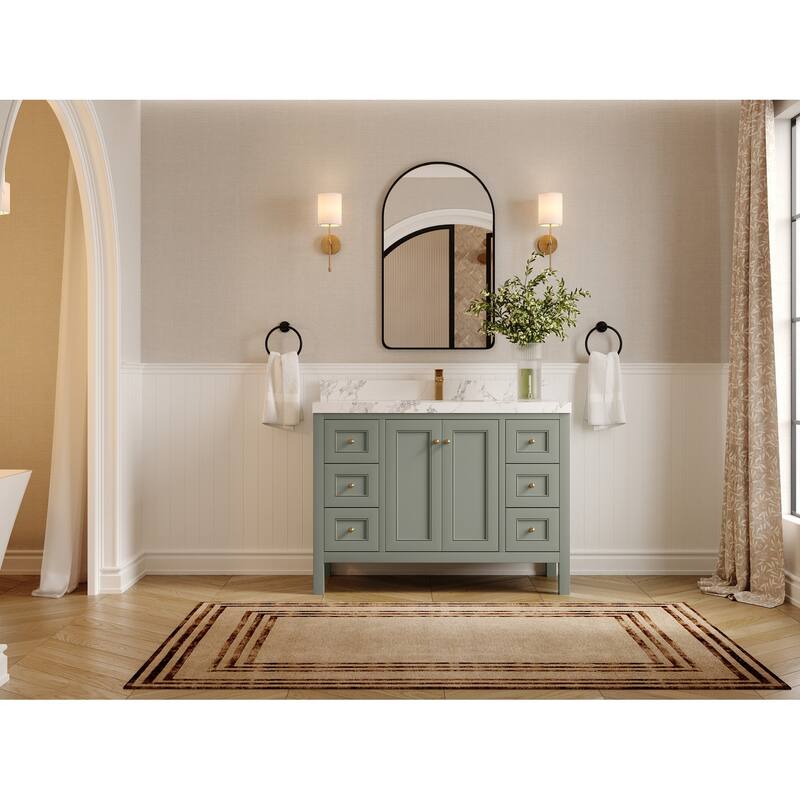 Willow Collections 48 in. W x 22 in. D Nashville Single Sink Bathroom Vanity with Countertop