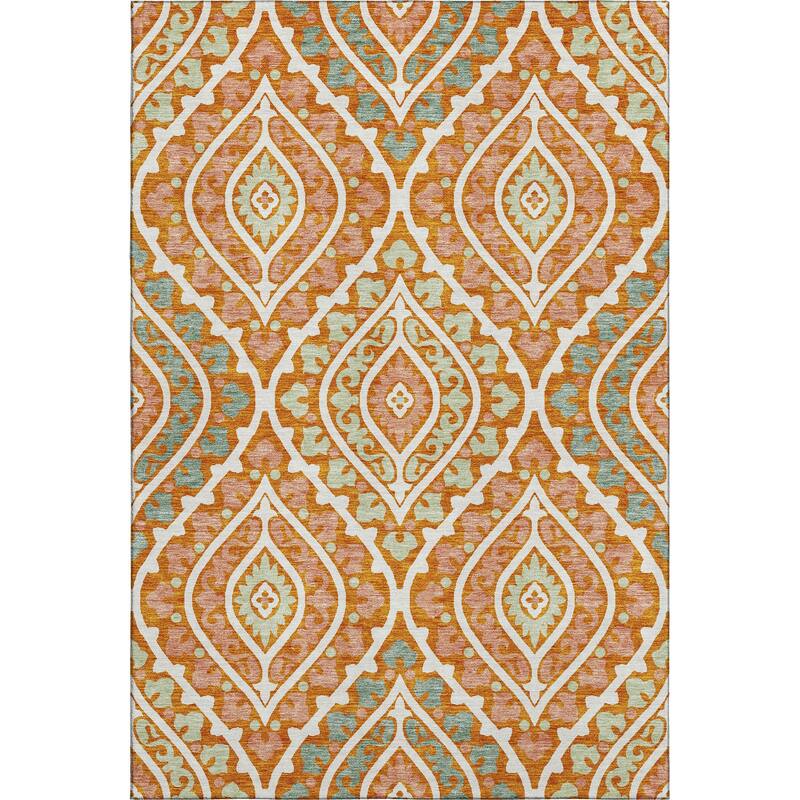 Premium Washable Super Soft Diamond Medallions Mayfield Rug
