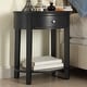 preview thumbnail 2 of 55, Fillmore 1-Drawer Oval Wood Shelf Accent End Table by iNSPIRE Q Modern