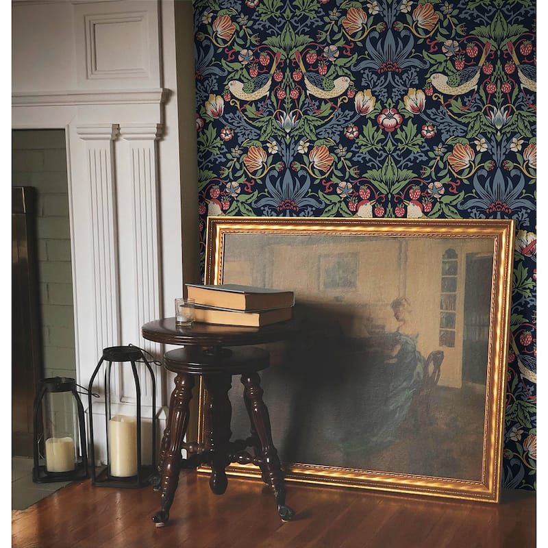 Seabrook Designs Fragaria Garden Non-Woven Unpasted Wallpaper