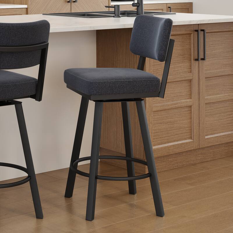 Amisco Alek Swivel Counter and Bar Stool