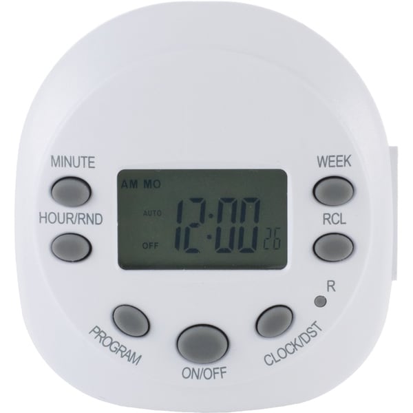 Ge 15154 7-day random on/off 1-outlet plug-in digital timer