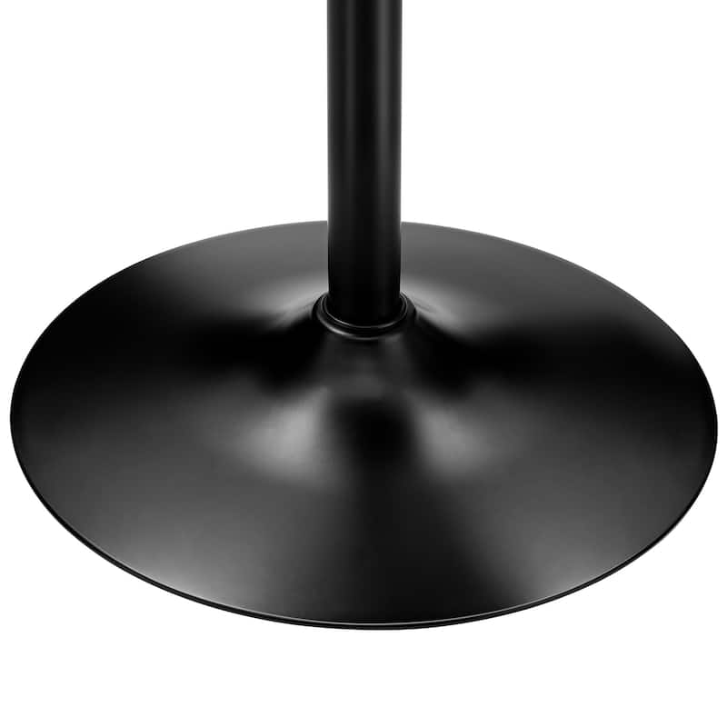 Glitzhome 39.5"H Modern Bistro Walnut Top Round Pub Bar Table