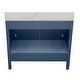 preview thumbnail 126 of 146, Nevado 37" Bathroom Vanity with Cultured Marble Vanity Top Sink in White with White Basin
