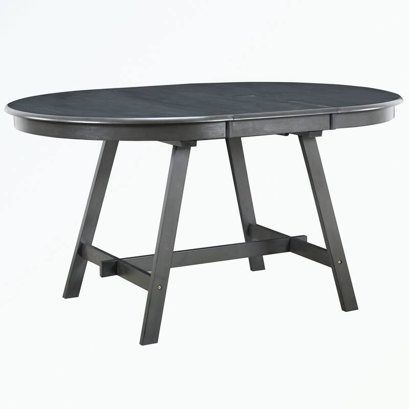 Round Extendable Wood Dining Table
