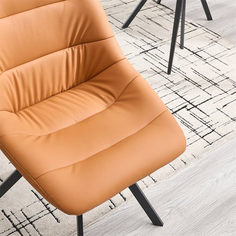 Dining Chair,Thickened Fabric Chairs with Metal Legs Set of 2