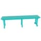 preview thumbnail 4 of 5, Laguna Hdpe All Weather Outdoor Patio 65" Bench