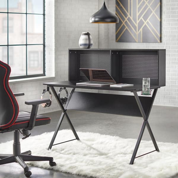 slide 2 of 6, Simple Living Willmore Desk Black