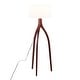preview thumbnail 40 of 43, The Gray Barn Brevet Contemporary Tripod Floor Lamp with Fabric Shade Walnut Wood/White Shade
