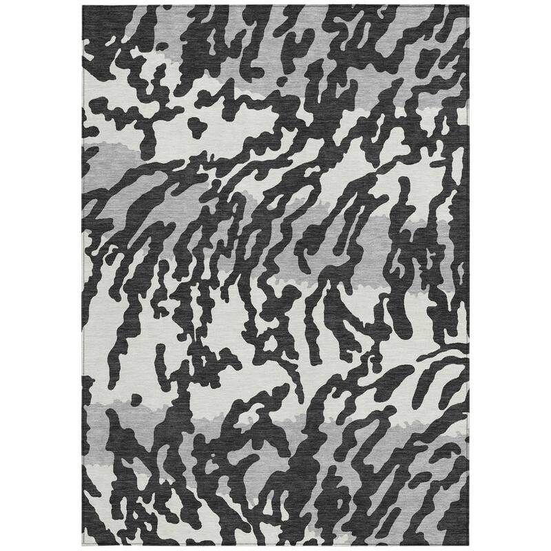 HomeRoots Animal Print Transitional Rectangle Outdoor Rug