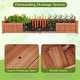 preview thumbnail 10 of 19, Costway Wooden Raised Garden Bed Outdoor Rectangular Planter Box with - See Details