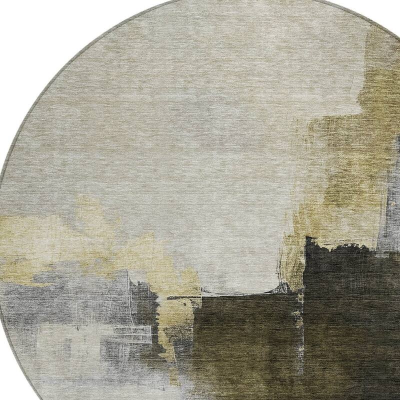 HomeRoots Abstract Transitional Rectangle Outdoor Rug