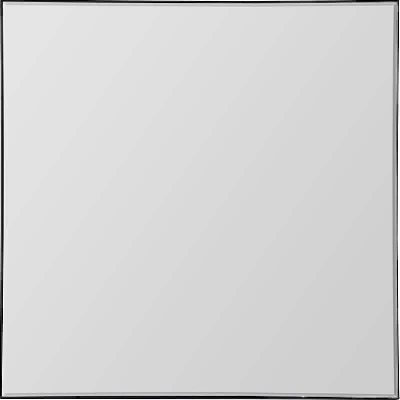 35.5" Black Framed Square Wall Mirror