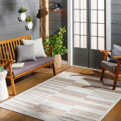 Livabliss San Diego Indoor/ Outdoor Striped Area Rug