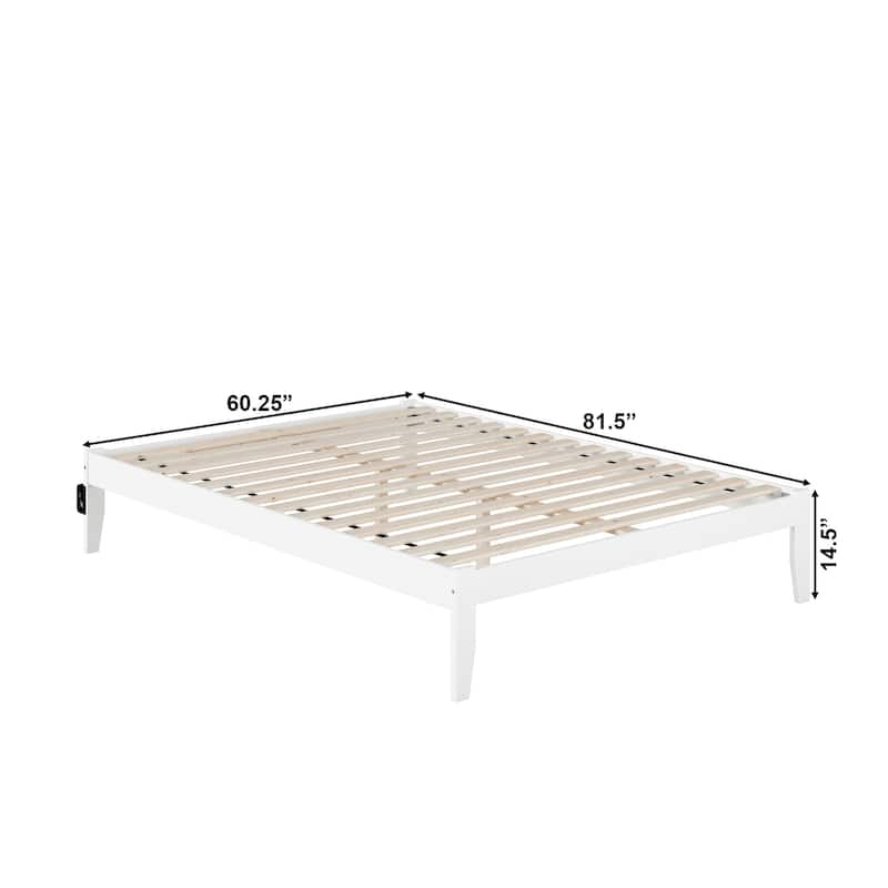 AFI Colorado Platform Bed with Charging Station
