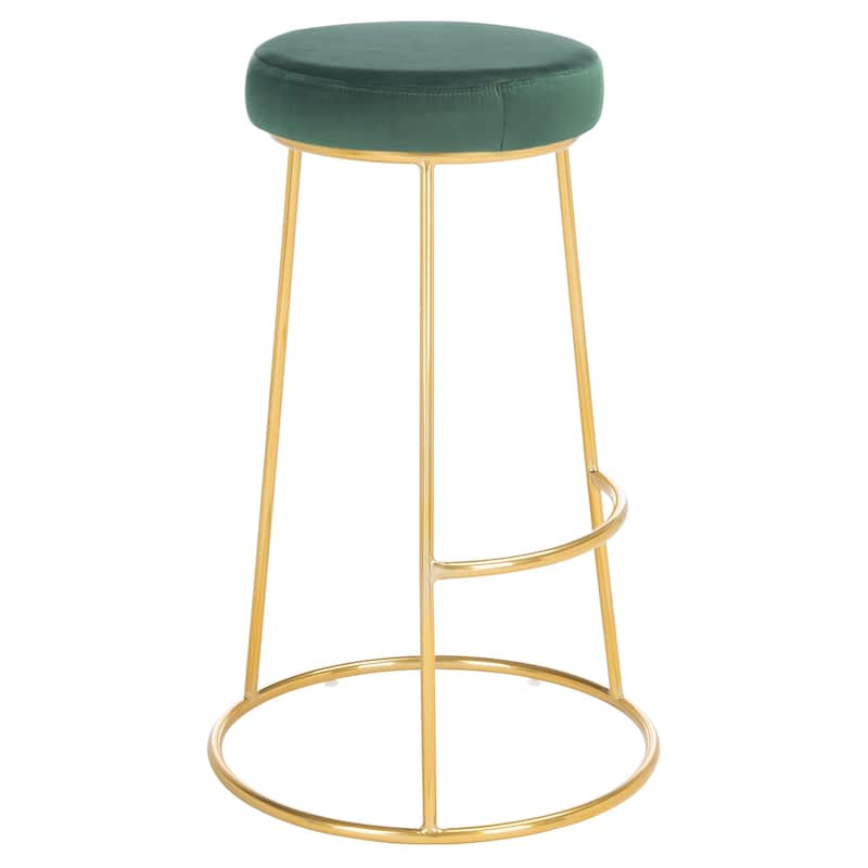 SAFAVIEH Nita 29-inch Round Bar Stool - 18.5" W x 18.5" L x 29.2" H - 19Wx19Dx29H