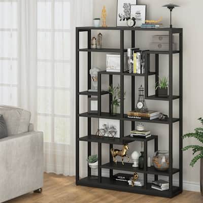 Bookcase Bookshelf Spacious Standing Storage Shelf Display
