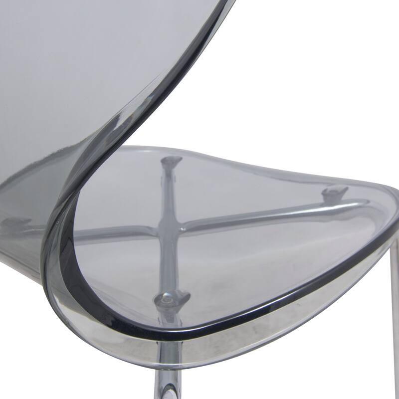 5-Piece Dining Set with 35-Inch Round Dining Table in White and 4 Side Chairs with Chrome Legs