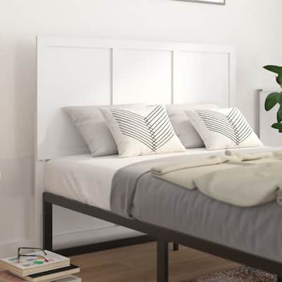 Solid Wood Paneled Headboard Only