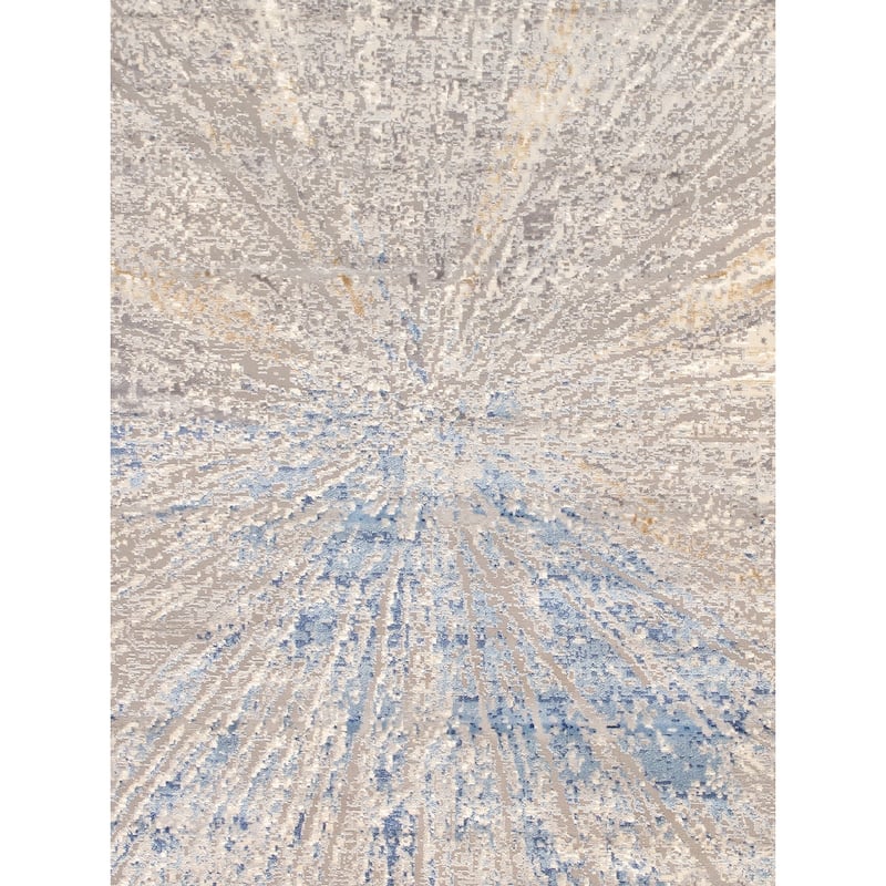 Pasargad Home Turkish Starburst Geometric White Area Rug