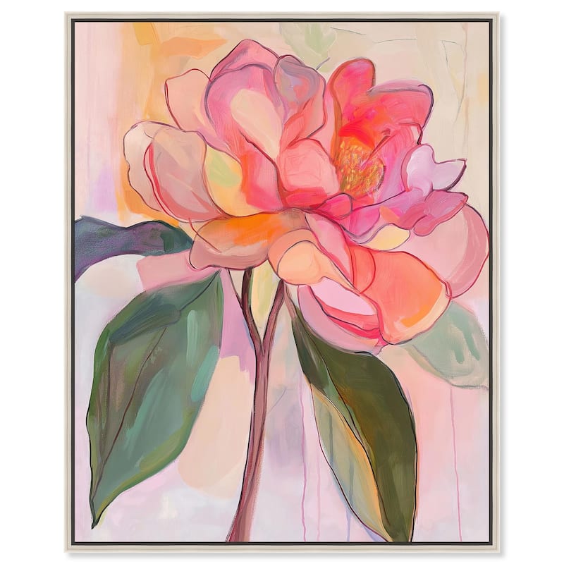 Softly Unfurling I Canvas by Art Remedy - 24" x 30" - Silver