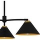 preview thumbnail 5 of 5, Alscott 3-Light Matte Black Chandelier