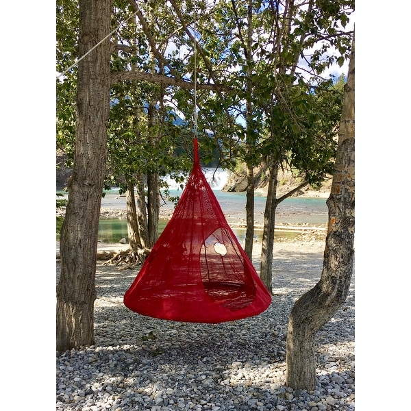 1041FHTBeige Hammock Teardrop Hanging Chair - Bed Bath & Beyond