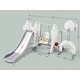 preview thumbnail 3 of 23, Toddler Slide and Swing Set 7 in 1 with Basketball Hoop