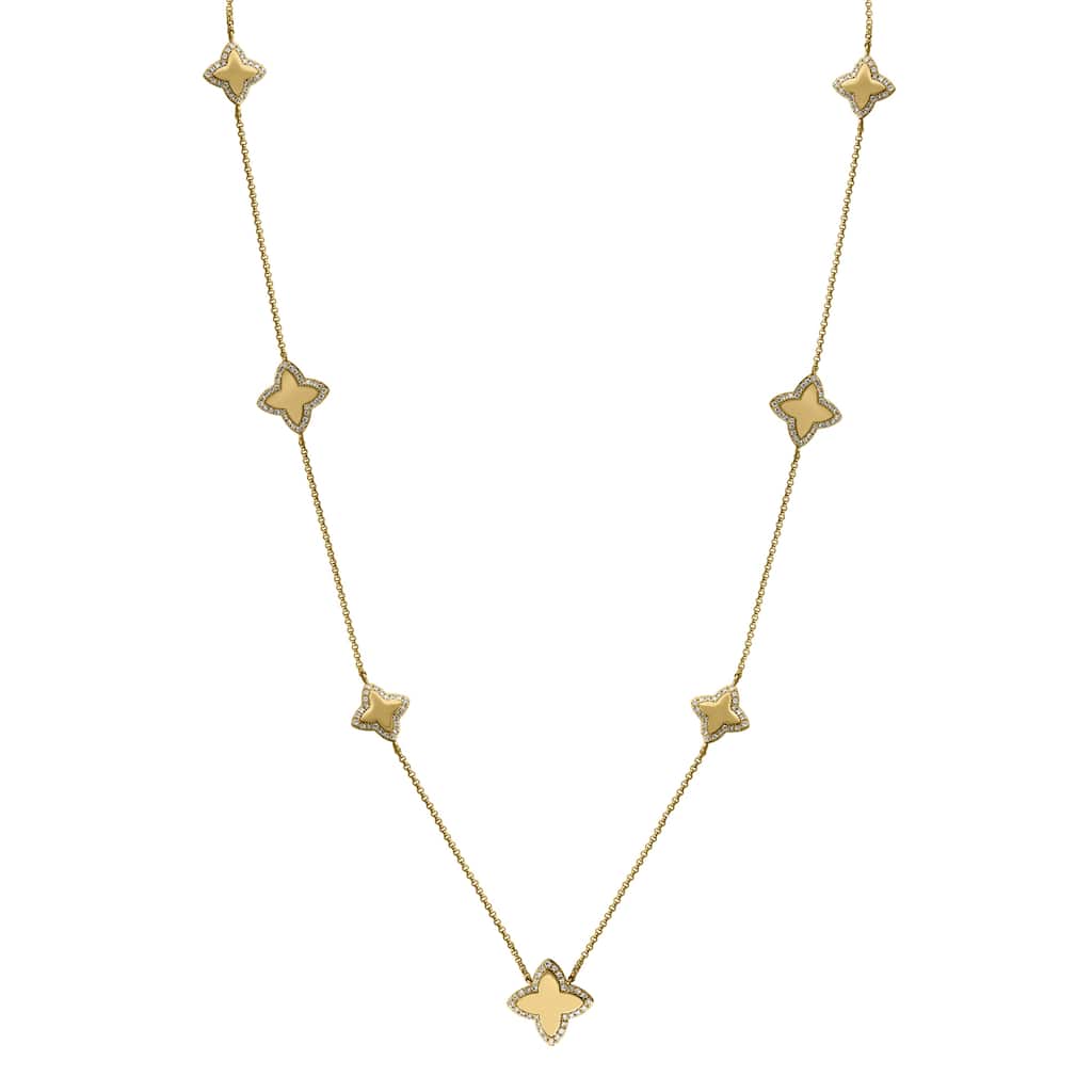 Effy Women's 14K Yellow Gold Diamond Necklace