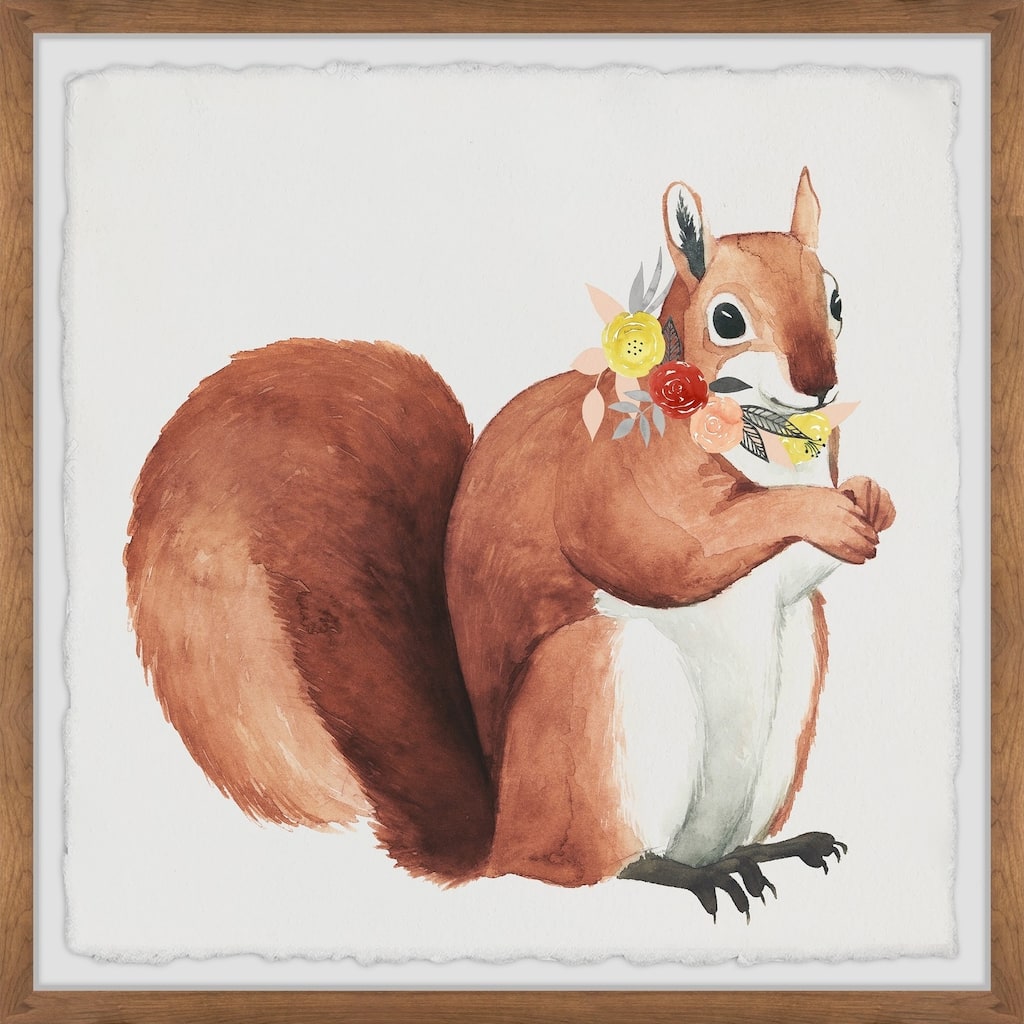 Flower Crown Forester II Framed Wall Art, Floral Delight - A Blooming Accent for Your Living Space