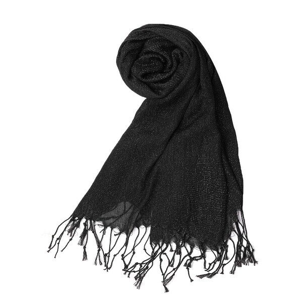 black glitter scarf