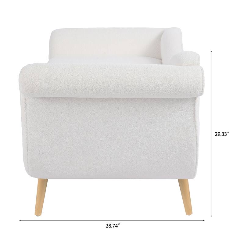 Vintage Chaise Lounge with Scroll Arms by Christopher Knight Home