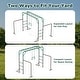 preview thumbnail 18 of 17, Hapfan 400lbs 3-in-1 Heavy Duty Metal Monkey Bar Set, Outdoor Playset with Gymnastics Bars & Trapeze Swing for Backyard Outdoor