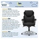 preview thumbnail 4 of 37, Serta Bryce Executive Office Chair with AIR Lumbar Technology and Layered Body Pillows