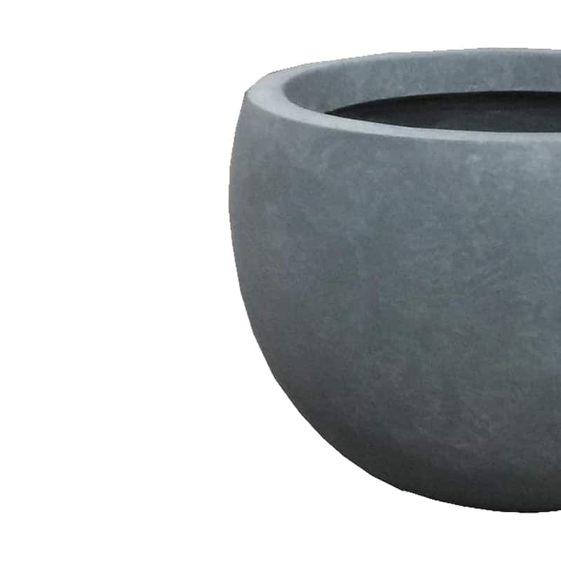 Durx-litecrete Lightweight Concrete Bowl Cement ColorPlanter-Small - 11.8'x11.8'x7.9'